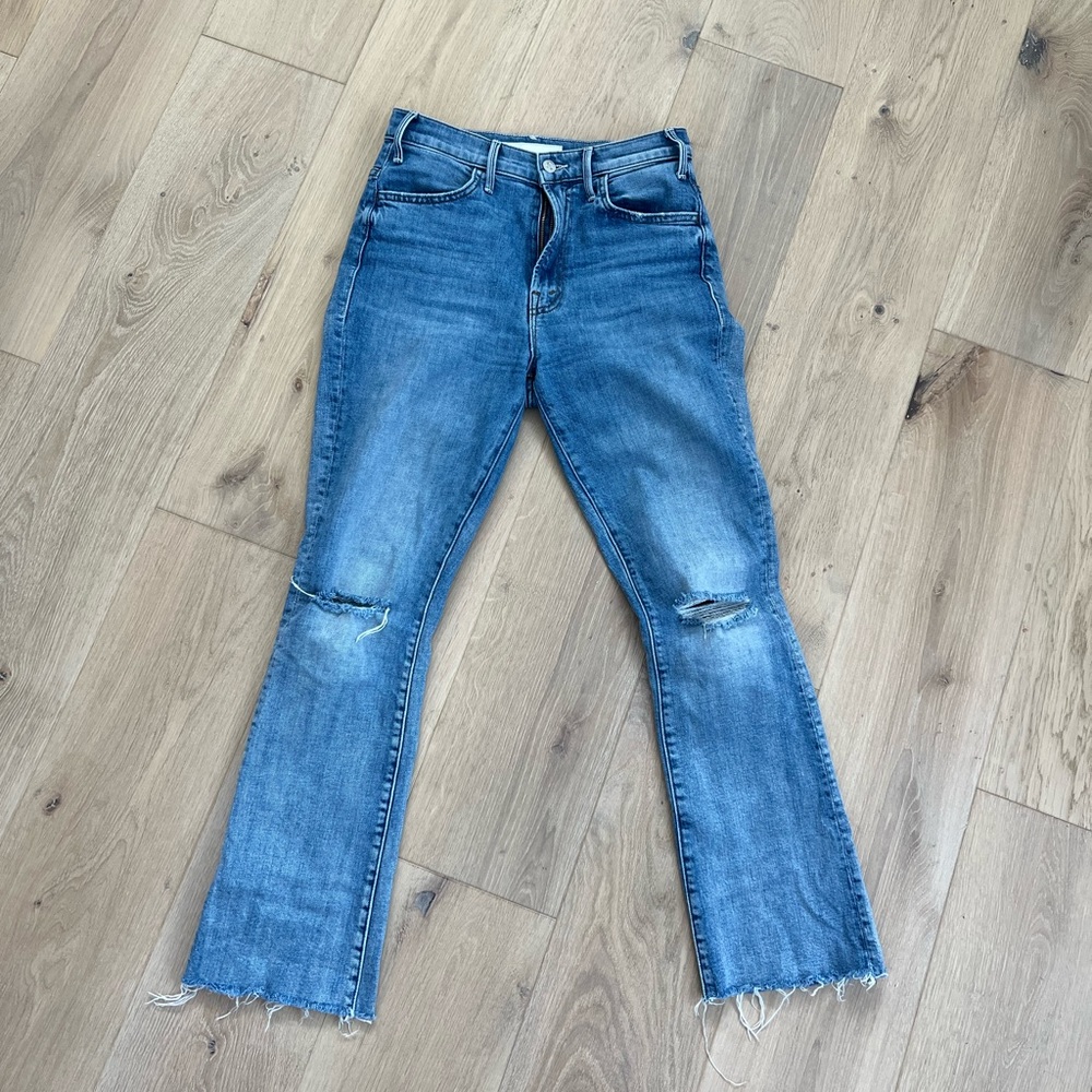 mother hustler ankle fray, size 26